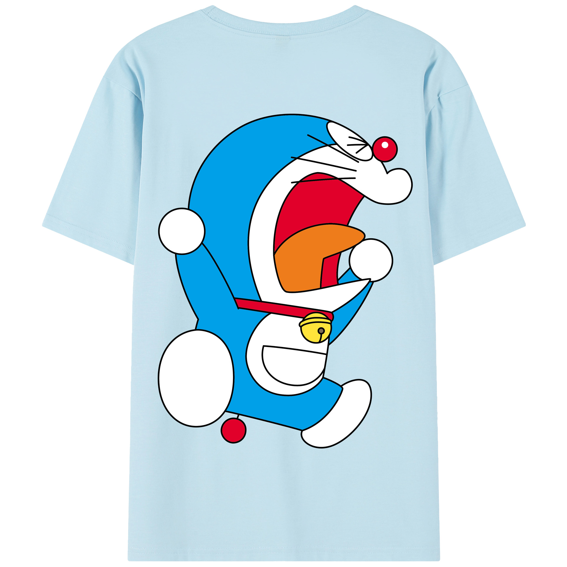（画像用） ドラえもん Doraemon 綿100％半袖Tシャツ（背面プリント）